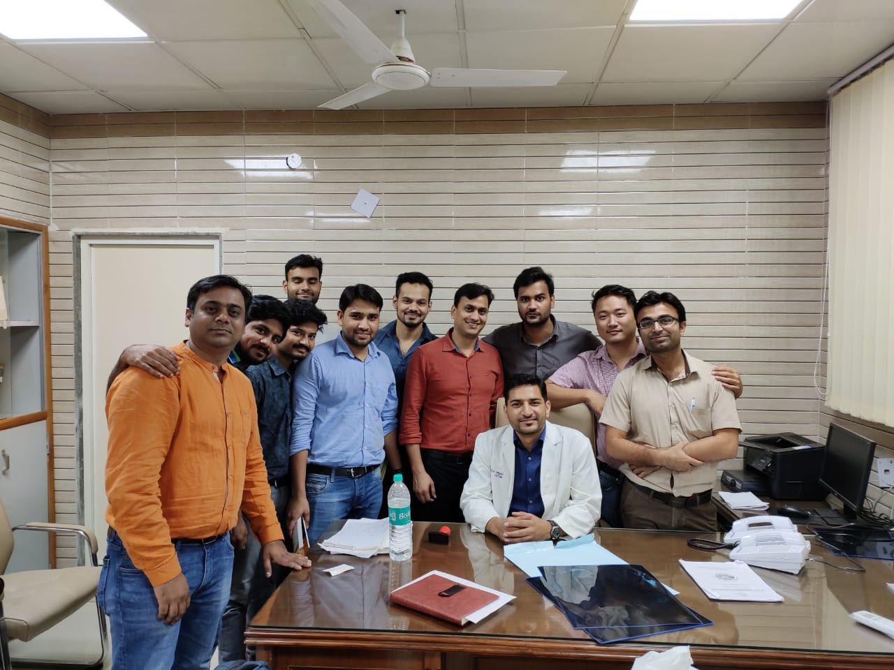 Dr. Sanjeev Kumar with colleagues at a fellowship programme.